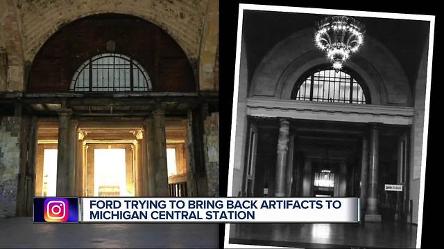 Ford has a 'wish list' of stolen Detroit train station items it wants back