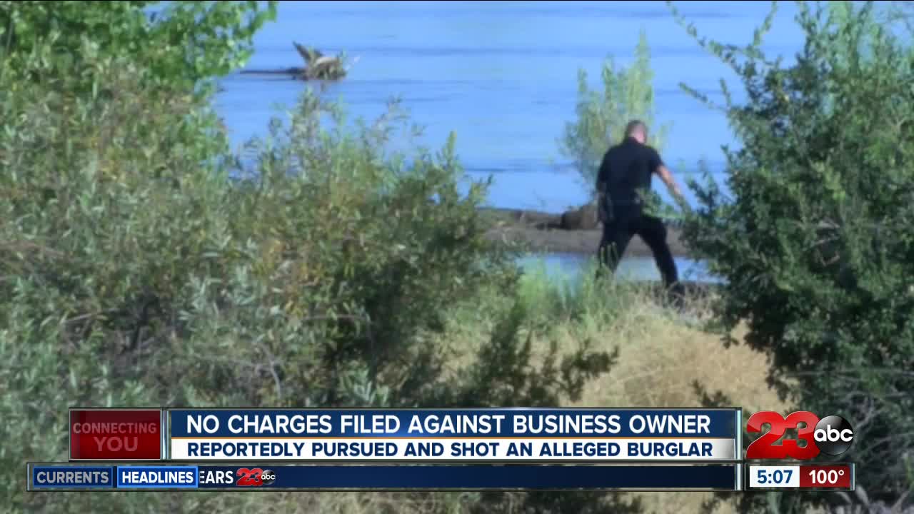 No charges filed against business owner involved in car chase and shooting at this time