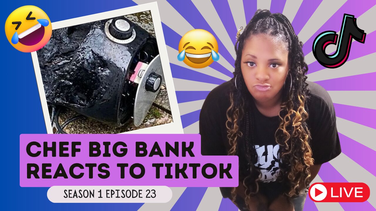 Chef Big Bank's Hilarious Reaction To Tiktok Gone Wrong | Air Fryer Mishap #reaction #tiktok #funny