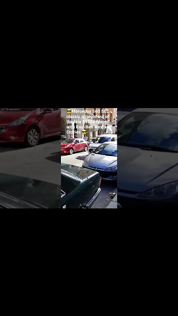 😎Mercedes 560 SEL classic straight out of the late 1980s filmed with Ray-Ban Wayfarer Stories 😎