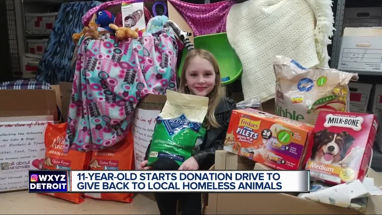 Macomb County 11 year-old helps homeless animals