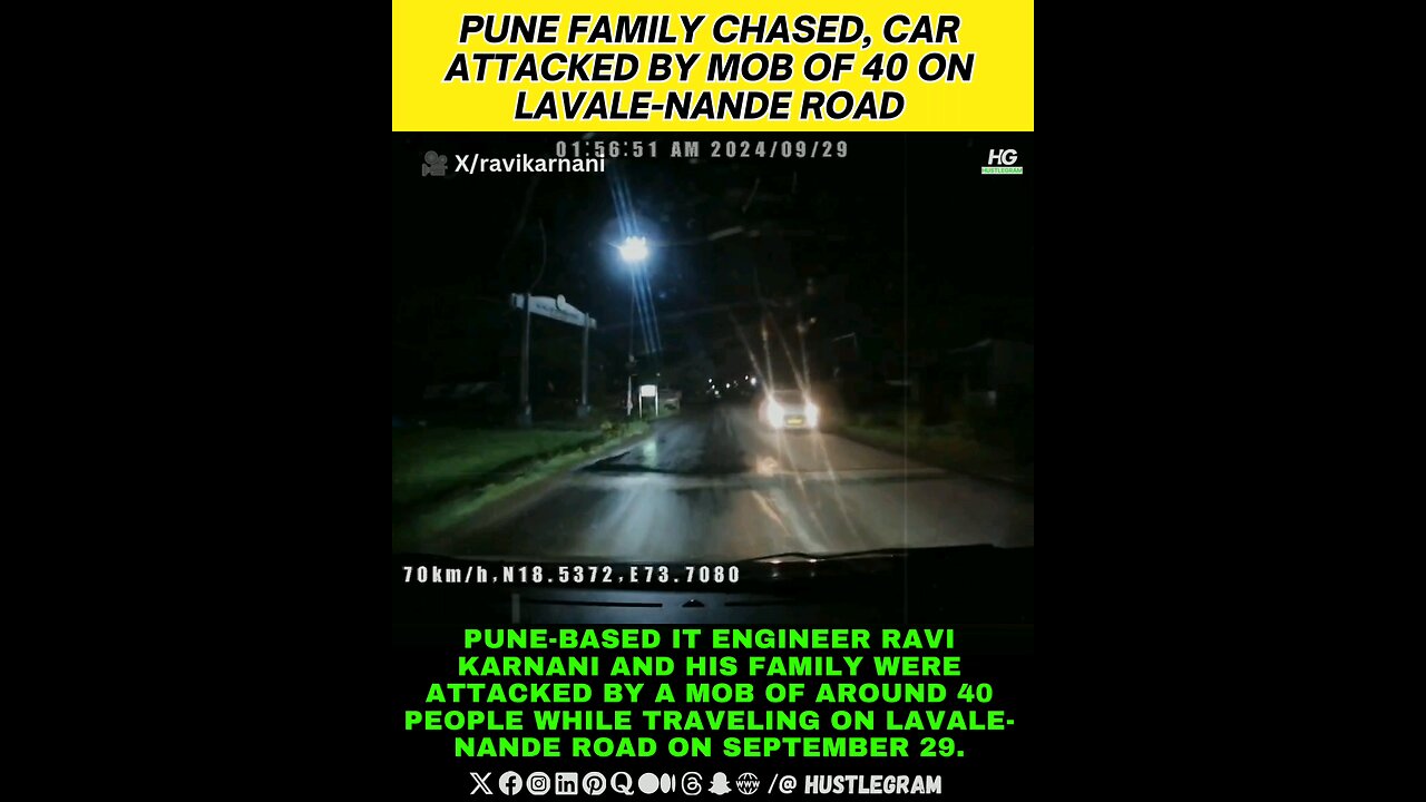 Pune Family Chased, Car Attacked by Mob of 40 on Lavale-Nande Road