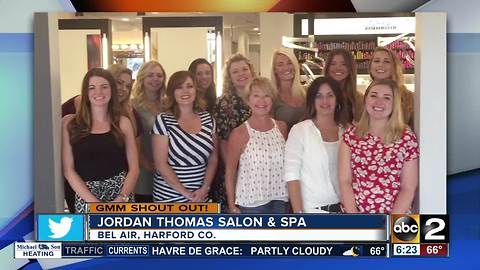 Good morning from Jordan Thomas Salon & Spa