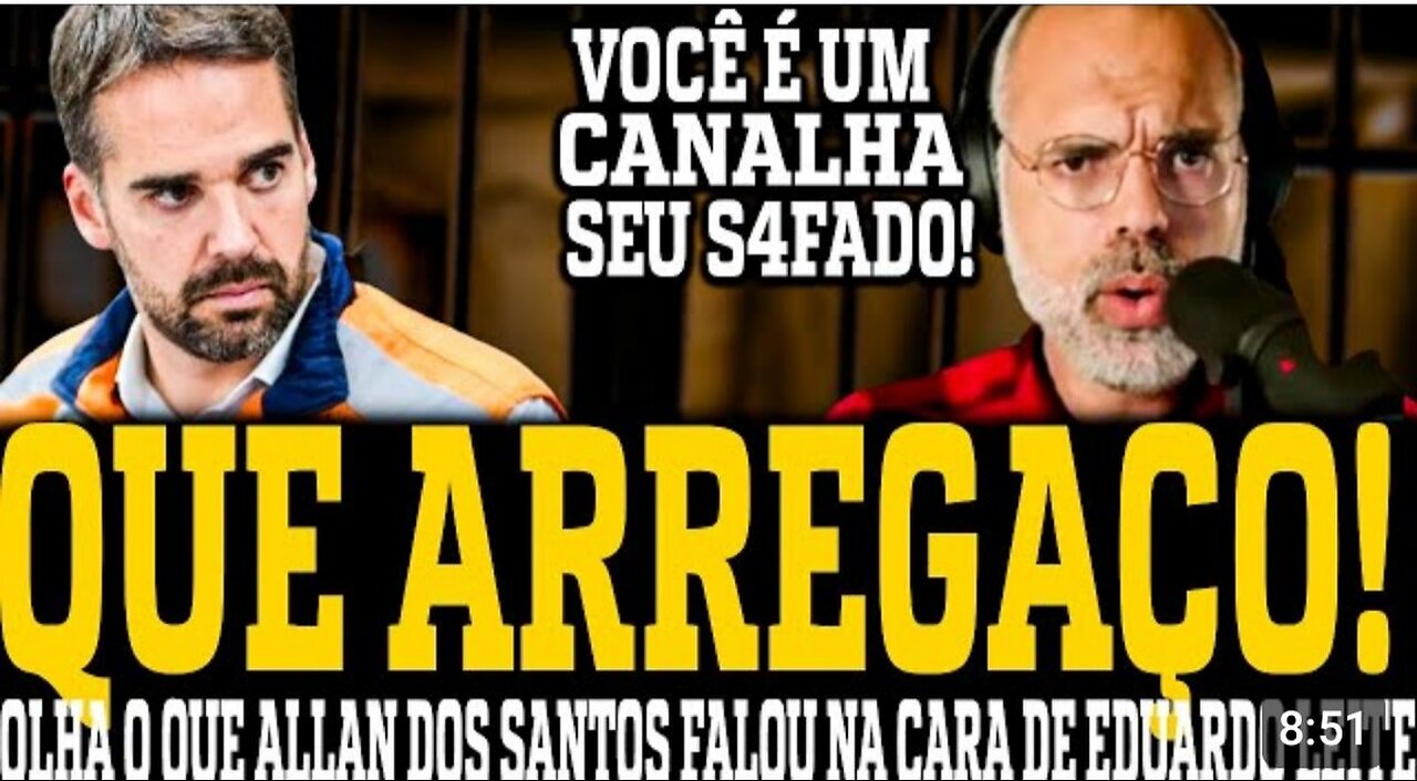 LOOK WHAT ALLAN DOS SANTOS SAID TO EDUARDO LEITE'S FACE