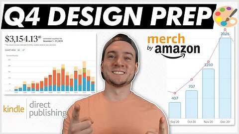 PREPARING DESIGNS FOR Q4 SALES RUSH! [Amazon Merch + KDP]