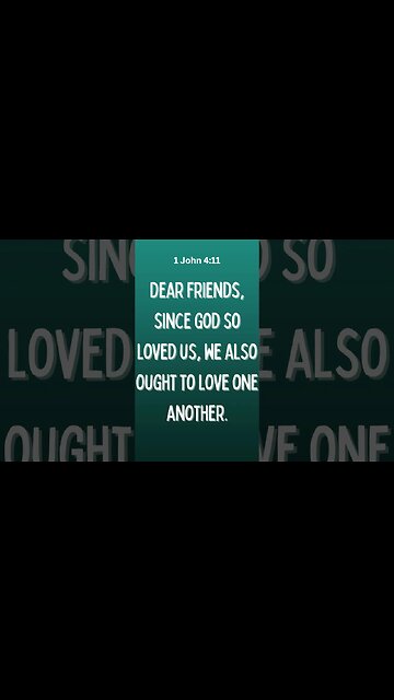 1 John 4:11 #shorts