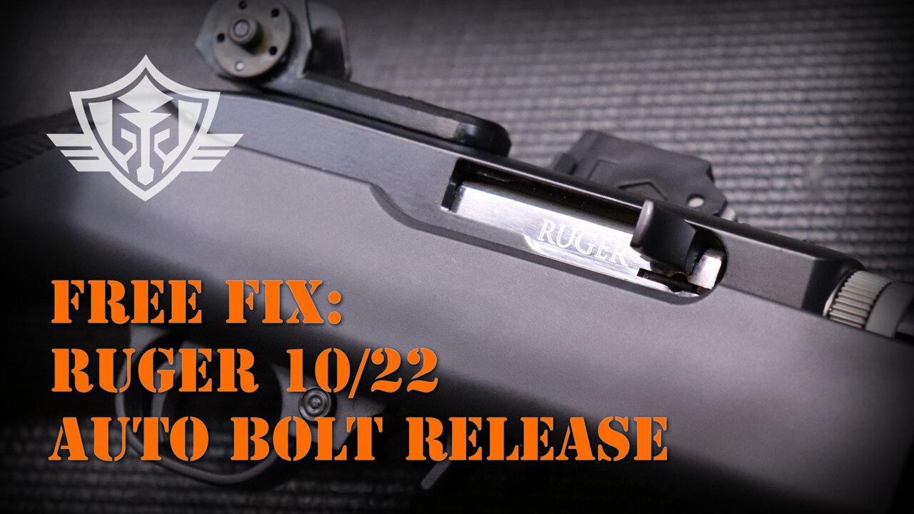 Free Fix: Ruger 10/22 Auto Bolt Release Using Factory OEM Parts