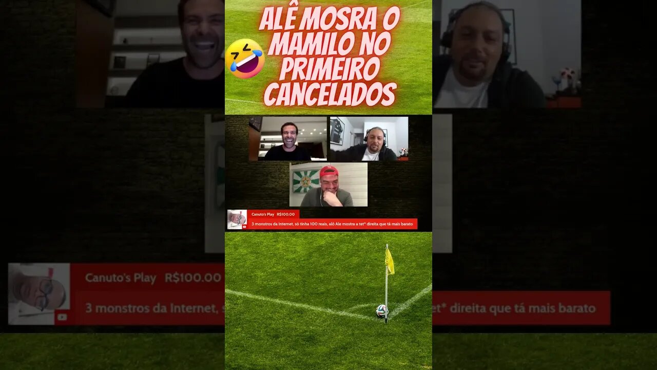 Alê mostra o mamilo no primeiro Cancelados #shorts #resenhaesportiva #futebol #shortsvideo #short