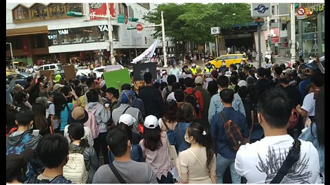 Diego's speech ...freedom...exactly Taipei protest