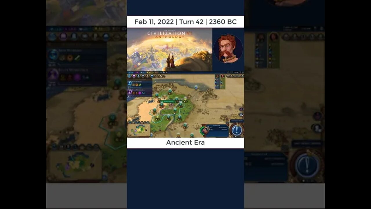 #oneturnadaychallenge #civ6 – Turn 42 - GAULS vs. PERSIA #shorts