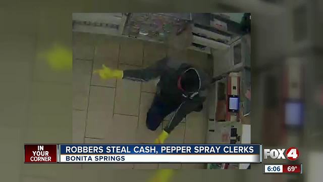 Armed Men Use Pepper Spray on Clerks During Robbery in Bonita Springs