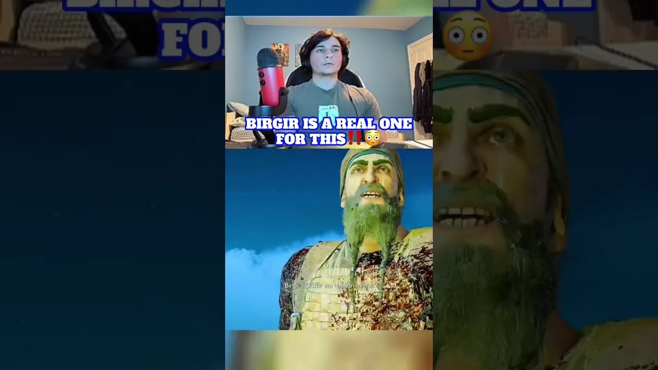 Birgir Makes The ULTIMATE Sacrifice‼️😳 | #shorts #godofwarragnarok #gaming #reaction