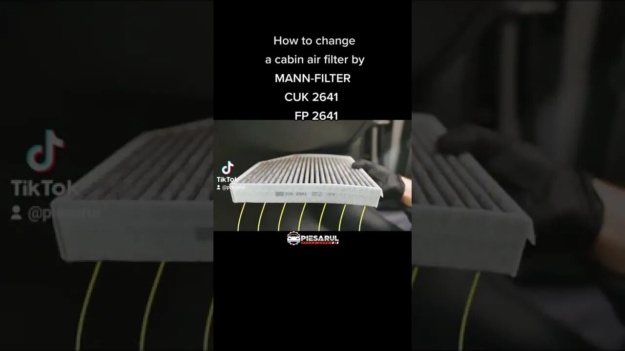 How to #change a #cabin air #filter by #MANN-FILTER #CUK 2641 #FP #2641 #piesarul