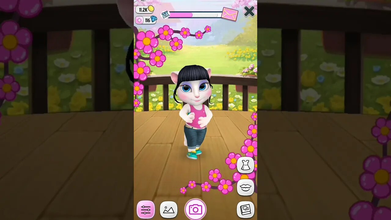 😂😂Let's Click Photos #494 | My Talking Angela 2 | #shorts #funwithangela 🤣😂