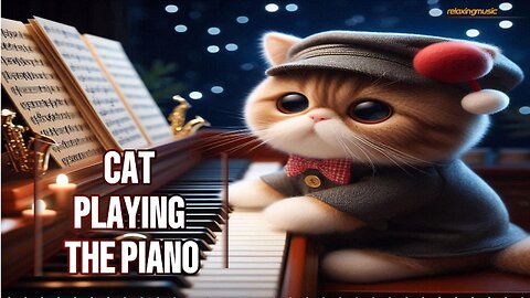 cat playing the piano ㅣ#relaxingmusic