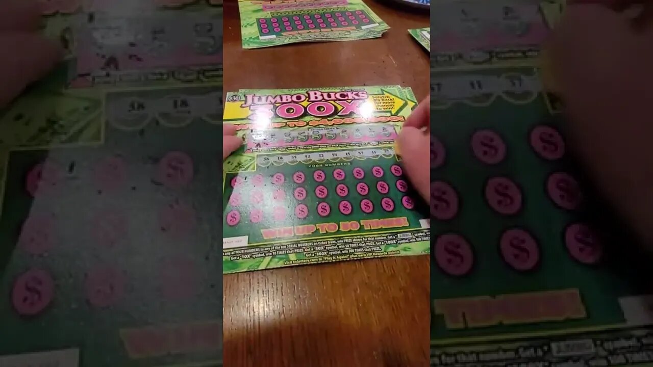 Winning Jumbo Bucks Lottery Ticket Tennessee Scratch Off!