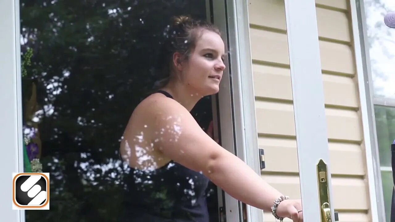 Women opens door to stranger! Immediately gets served Eviction Notice!