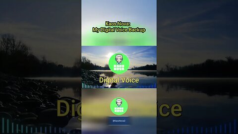 Kaos Nova: My Digital Voice Backup #kaosnova #alitaarmy #gunnmmartianmemory