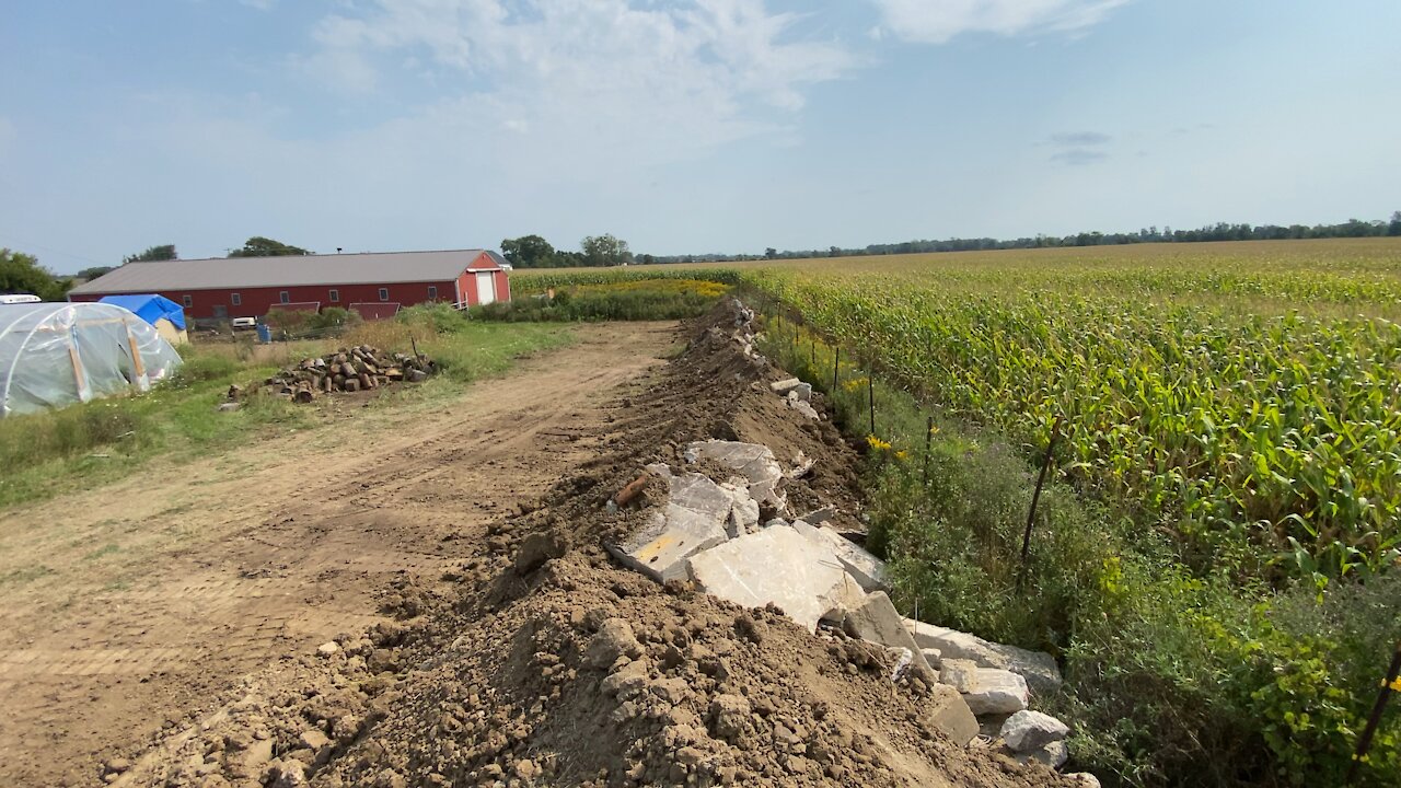 Building a shooting berm