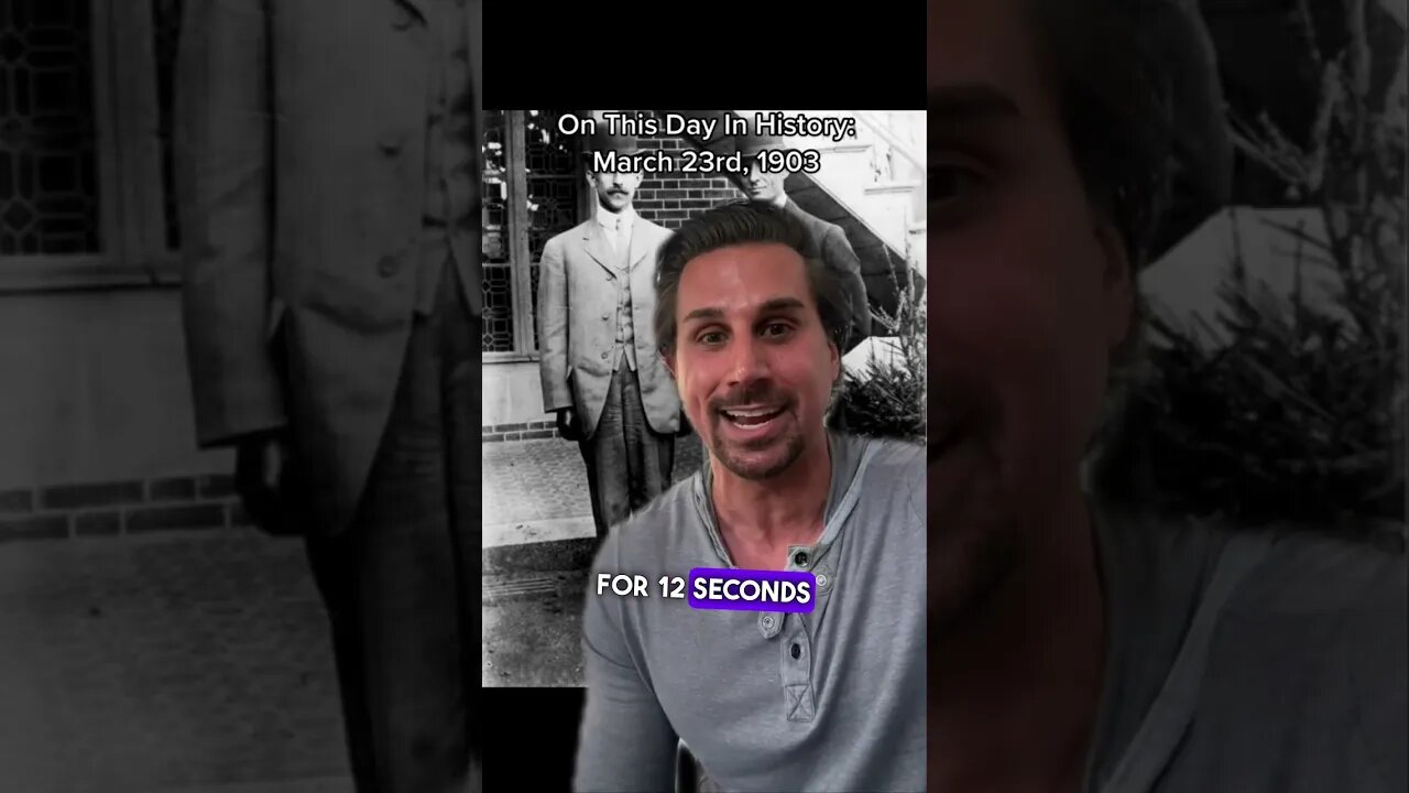 TODAY IN HISTORY: 3/23/1903 #shorts