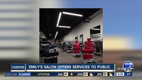 Emily's salon offers services to the public