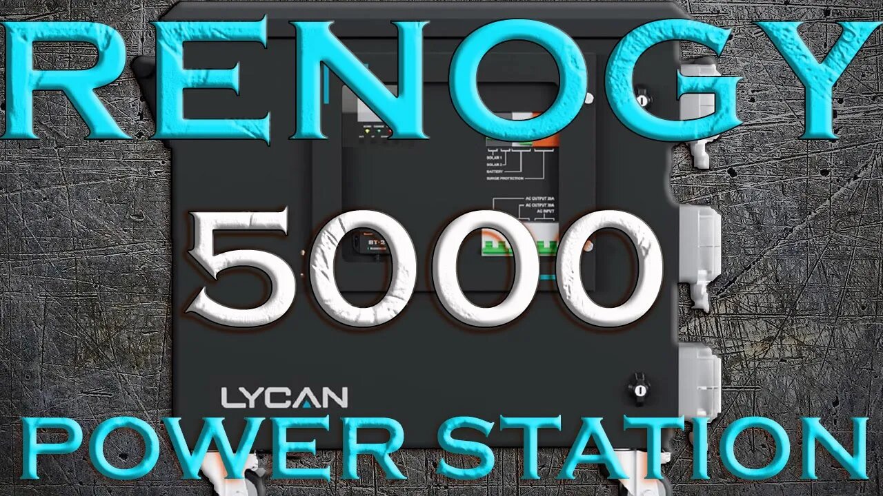 Renogy Lycan 5000 Solar Generator Power Station 4800wh LiFePO4 Backup Battery Expandable Box Review