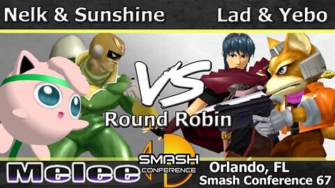 Nelk & SunshineStateFishing vs. Lad & Yobe - Melee Doubles RR - SC67