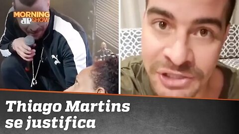 Thiago Martins se justifica após mexer com segurança: 'Pedi desculpas'