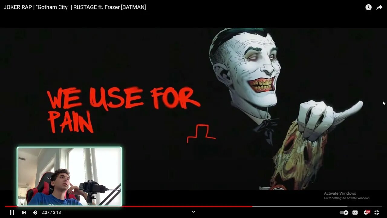 JOKER RAP | "Gotham City" | RUSTAGE ft. Frazer [BATMAN] (Reaction)