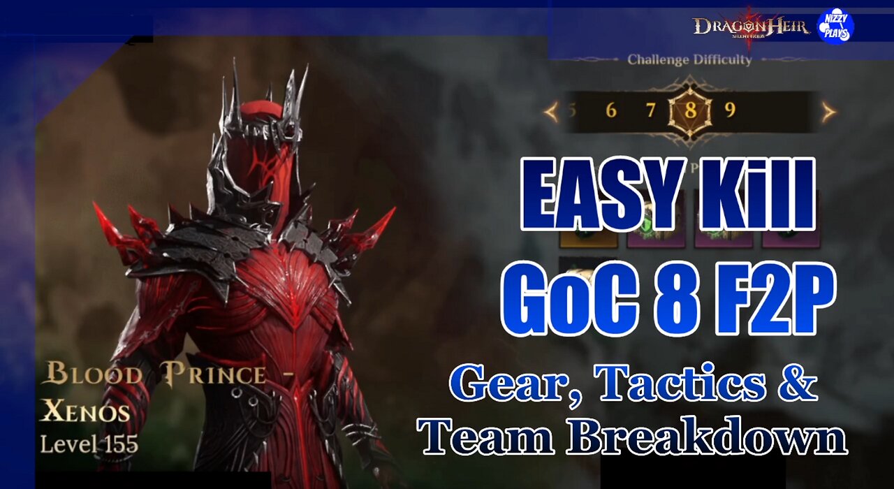 ♨️♨️ Easy KILL F2P GoC Lvl 8! FARM LEGGOS! Team, tactics and gear Breakdown! 2 heroes, Lvl 95! ♨️♨️