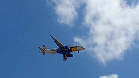 Airbus A320NEO PR-YSI Donald Duck coming from Recife to Fortaleza