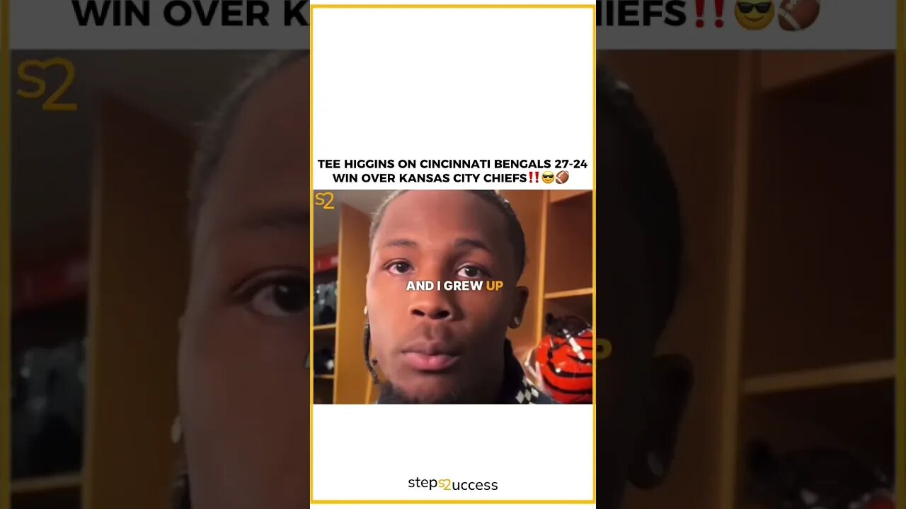 #TeeHiggins on the Cincinnati Bengals Success “The Works Not Done” 🐅 #shorts
