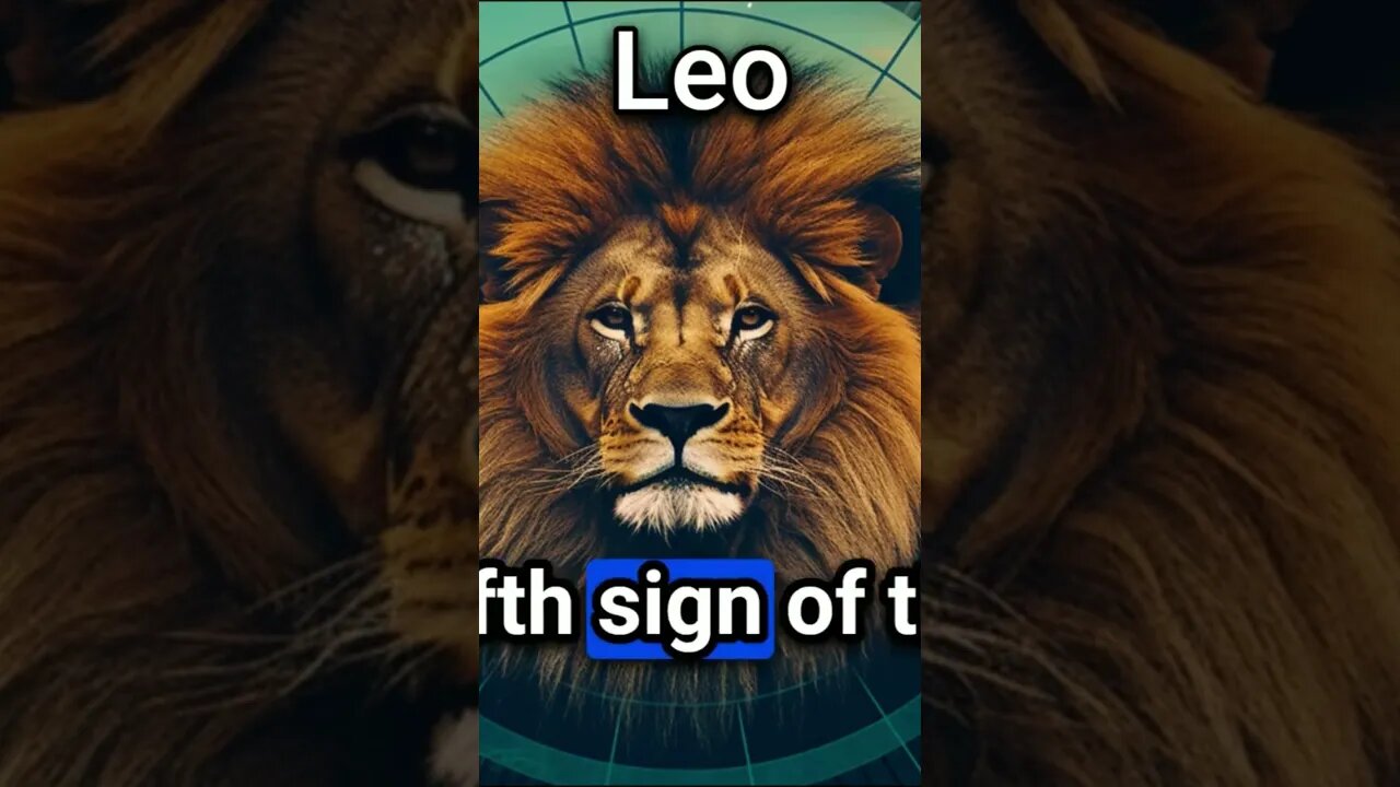 Leo Zodiac Intro #shorts