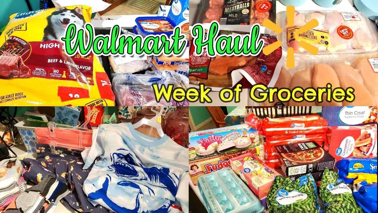 Walmart Haul/ Aldi Haul | 50% of meat! | Family of 5 | Meal Plan | Weekly Grocery Haul