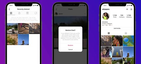 Instagram allows users to recover deleted content