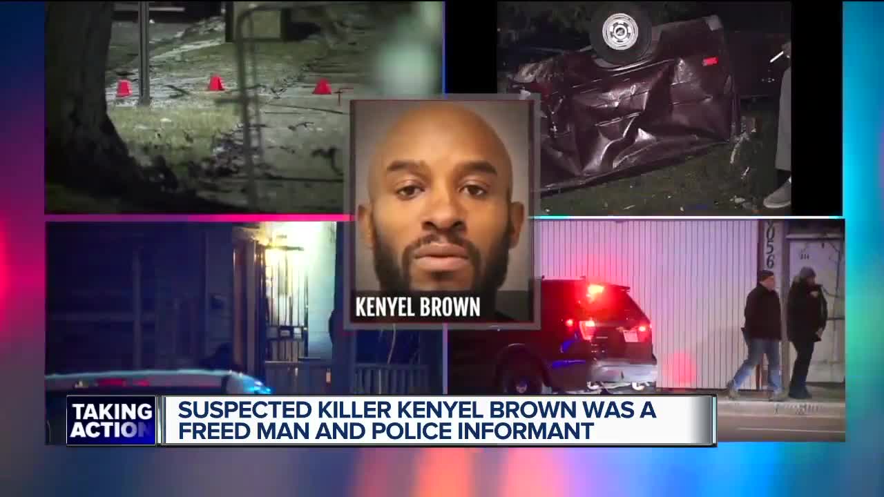 Suspected killer Kenyel Brown was a freed man and police informant