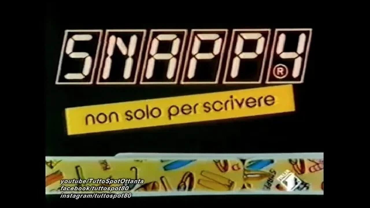 Spot - Penna SNAPPY - 1986 (HD)