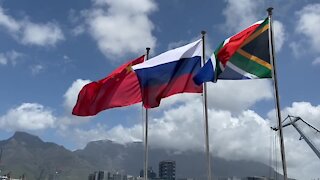 SOUTH AFRICA - Cape Town - Russian Cruiser MARSHALL USTINOV and Chinese Navy frigate Wei Fang is welcomed(Video) (ujW)