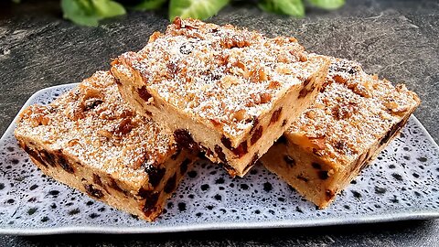 Easy diet cake, without sugar! Tasty oatmeal dessert in 5 minutes!