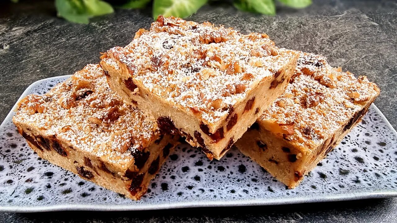 Easy diet cake, without sugar! Tasty oatmeal dessert in 5 minutes!