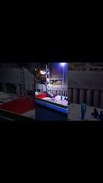 WoW😯😯 Amazing Smart technology Cement loading with Ship #technology #amazing #cement #ship #shorts