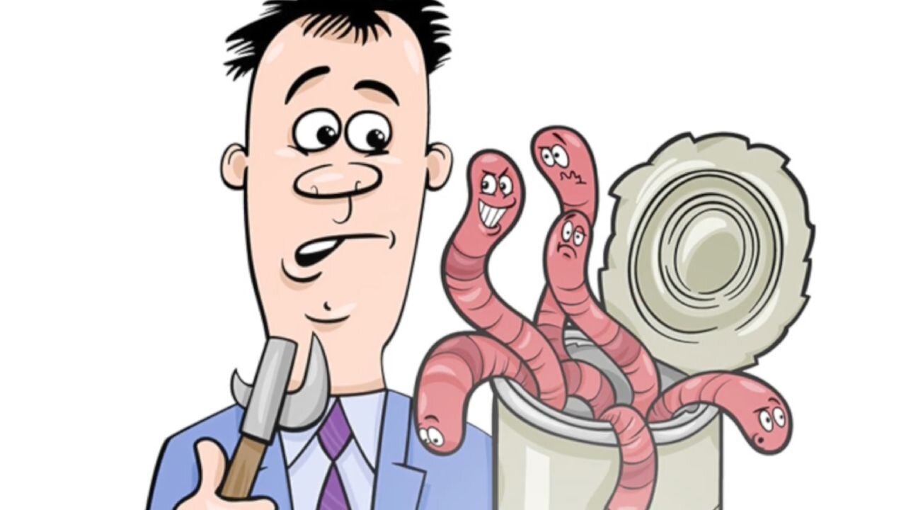 Idiom: Open a can of worms (picture, meaning, example, pronunciation)