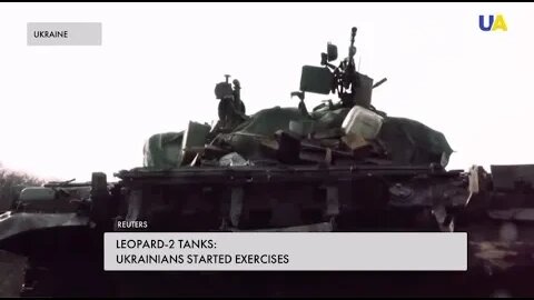 Ukrainians master Leopard - 2 tanks in training drills