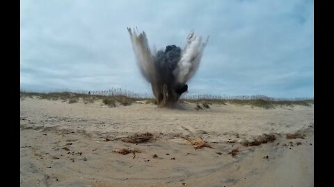 Detonation of WWII-era bomb