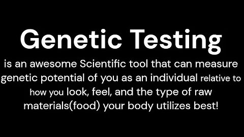 IST Health Tip of the Day...Gene DNA Testing!