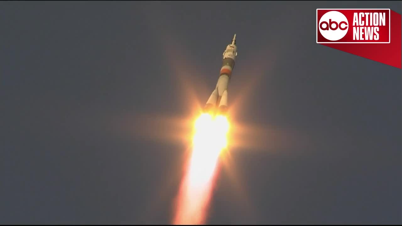 Soyuz rocket launches to International Space Station