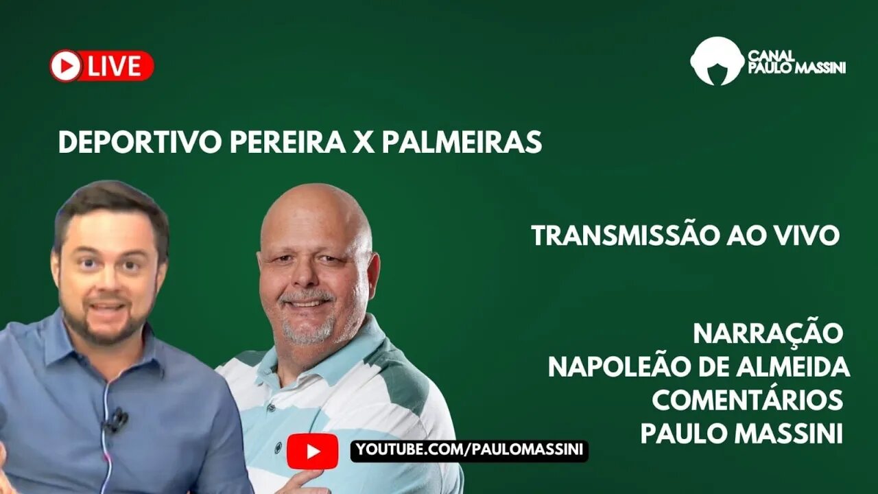 DEPORTIVO PEREIRA X PALMEIRAS AO VIVO DA COLÔMBIA #- LIBERTADOORES Paulo Massini