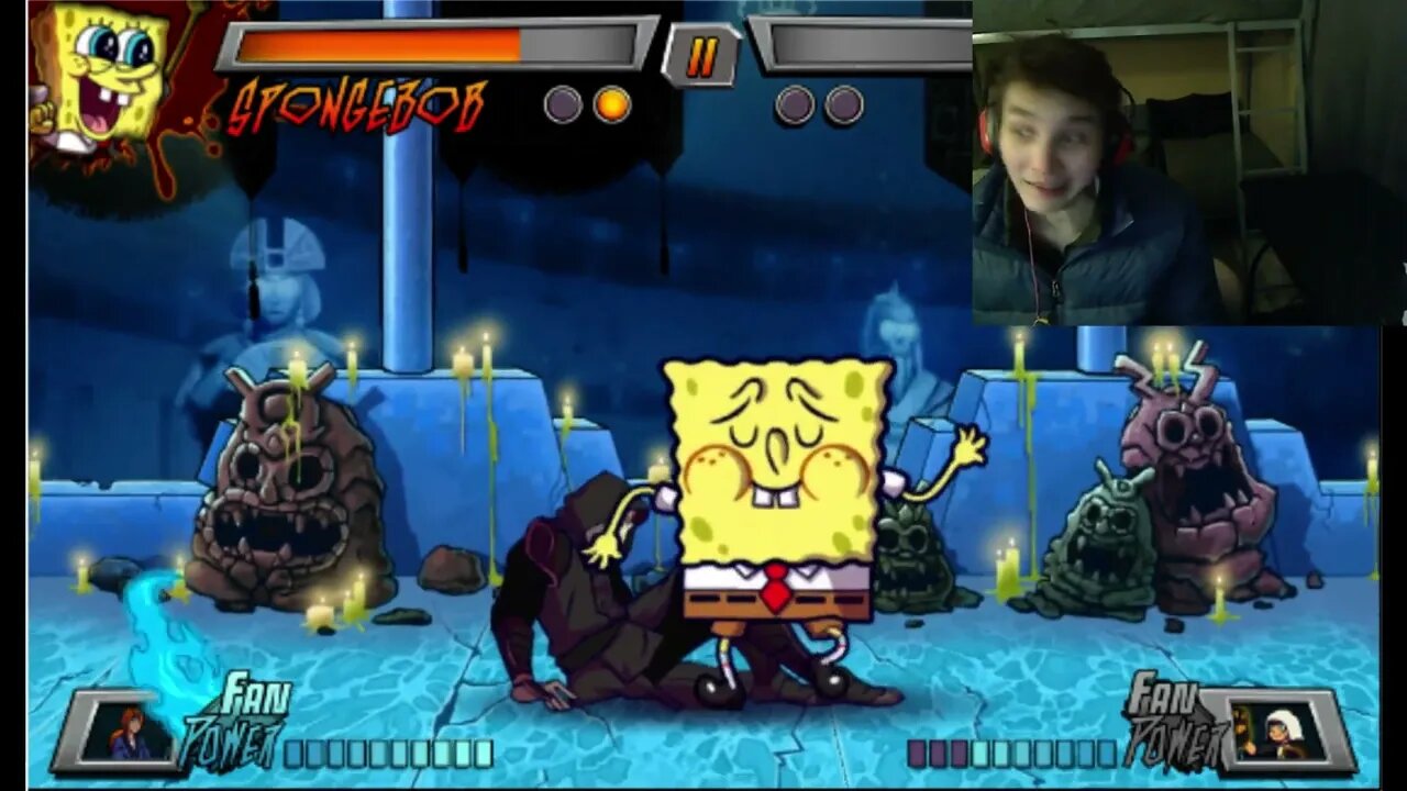 Amon VS SpongeBob SquarePants In A Nickelodeon Super Brawl 3 Battle With Live Commentary