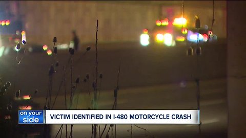 Man identified in I-480 motorcycle crash