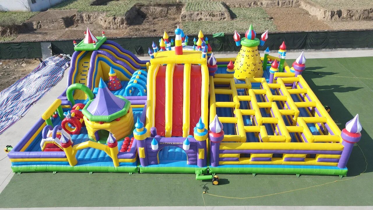 Fantasy Super Giant Fun City #inflatablepark#factorypark #factoryslide #bounce #castle #inflatable